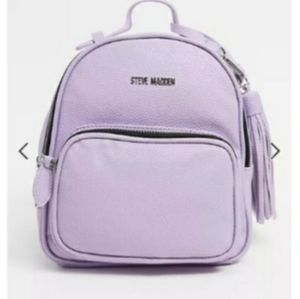 Steve Madden lavender mini back pack with detachable tassel